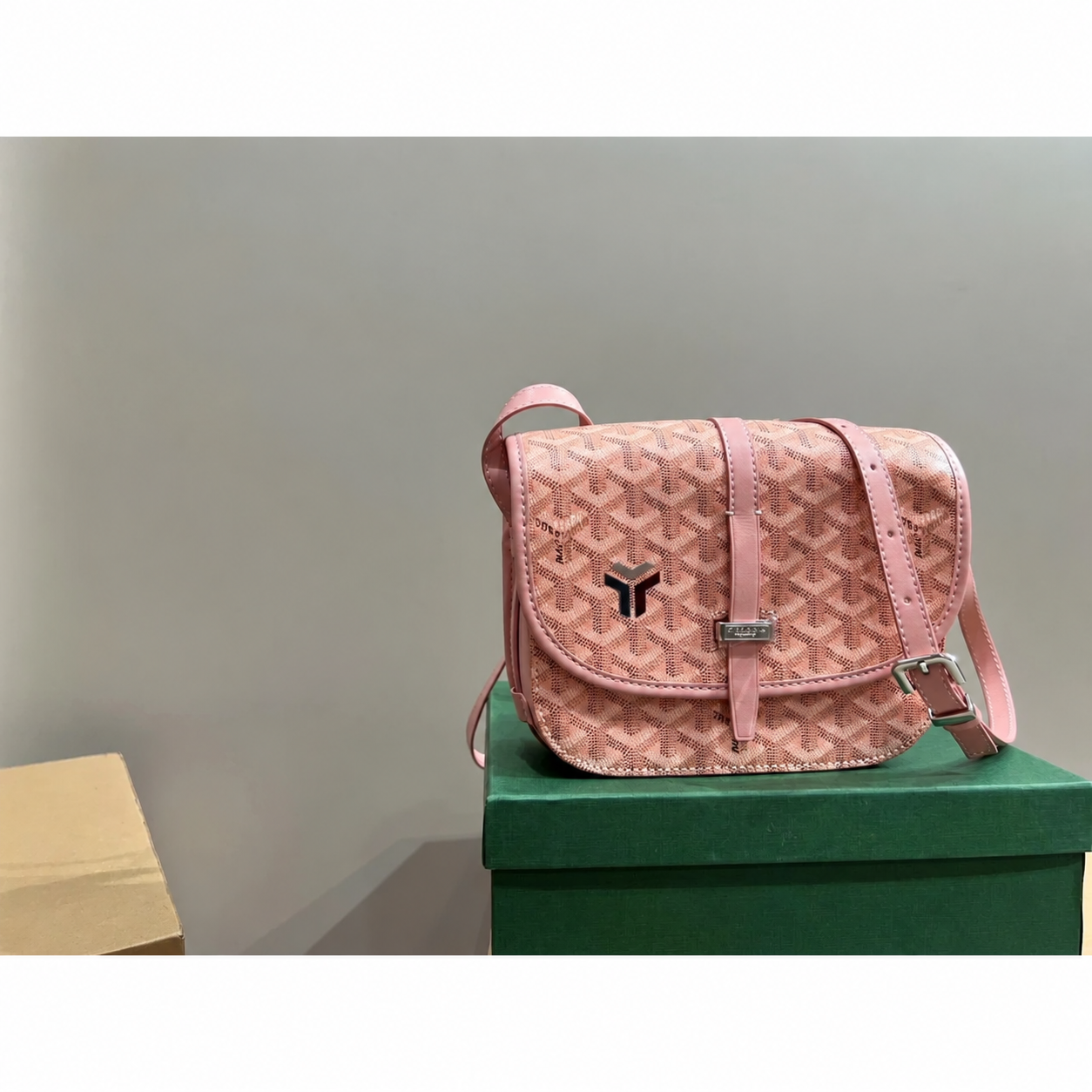 Goyard Belvedere Pink Monogram Satchel